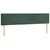 Produktbild 4 för Sänggavel LED mörkgrön 160x5x78/88 cm sammet