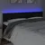 Produktbild 3 för Sänggavel LED svart 180x5x78/88 cm sammet