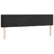 Produktbild 4 för Sänggavel LED svart 180x5x78/88 cm sammet