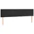 Produktbild 4 för Sänggavel LED svart 200x5x78/88 cm sammet