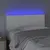 Produktbild 3 för Sänggavel LED vit 80x5x78/88 cm konstläder