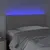 Produktbild 3 för Sänggavel LED grå 80x5x78/88 cm konstläder