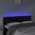 Produktbild 3 för Sänggavel LED svart 144x5x78/88 cm konstläder