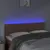 Produktbild 3 för Sänggavel LED brun 144x5x78/88 cm konstläder