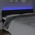 Produktbild 3 för Sänggavel LED svart 180x5x78/88 cm konstläder