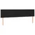 Produktbild 4 för Sänggavel LED svart 180x5x78/88 cm konstläder
