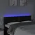 Produktbild 3 för Sänggavel LED svart 144x5x78/88 cm tyg