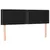 Produktbild 4 för Sänggavel LED svart 144x5x78/88 cm tyg