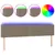 Produktbild 2 för Sänggavel LED taupe 160x5x78/88 cm tyg
