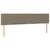 Produktbild 4 för Sänggavel LED taupe 160x5x78/88 cm tyg