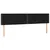 Produktbild 4 för Sänggavel LED svart 200x5x78/88 cm tyg