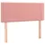 Produktbild 4 för Sänggavel LED rosa 90x5x78/88 cm sammet