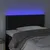 Produktbild 3 för Sänggavel LED svart 100 x 5 x 78/88 cm sammet
