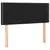 Produktbild 4 för Sänggavel LED svart 100 x 5 x 78/88 cm sammet