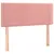Produktbild 4 för Sänggavel LED rosa 100 x 5 x 78/88 cm sammet
