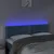 Produktbild 3 för Sänggavel LED mörkblå 144x5x78/88 cm sammet