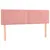 Produktbild 4 för Sänggavel LED rosa 144x5x78/88 cm sammet