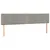 Produktbild 4 för Sänggavel LED ljusgrå 160x5x78/88 cm sammet