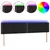 Produktbild 2 för Sänggavel LED svart 160x5x78/88 cm sammet