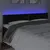 Produktbild 3 för Sänggavel LED svart 160x5x78/88 cm sammet