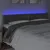 Produktbild 3 för Sänggavel LED mörkgrå 180x5x78/88 cm sammet