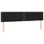Produktbild 4 för Sänggavel LED svart 200x5x78/88 cm sammet