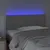 Produktbild 3 för Sänggavel LED grå 80x5x78/88 cm konstläder