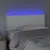 Produktbild 3 för Sänggavel LED vit 90x5x78/88 cm konstläder