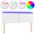 Produktbild 2 för Sänggavel LED vit 144x5x78/88 cm konstläder