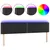 Produktbild 2 för Sänggavel LED svart 160x5x78/88 cm konstläder