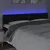 Produktbild 3 för Sänggavel LED svart 160x5x78/88 cm konstläder