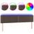 Produktbild 2 för Sänggavel LED brun 180x5x78/88 cm konstläder