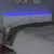 Produktbild 3 för Sänggavel LED vit 200x5x78/88 cm konstläder