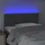 Produktbild 3 för Sänggavel LED mörkgrå 90x5x78/88 cm tyg