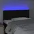 Produktbild 3 för Sänggavel LED svart 90x5x78/88 cm tyg