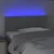 Produktbild 3 för Sänggavel LED ljusgrå 100x5x78/88 cm tyg