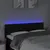 Produktbild 3 för Sänggavel LED svart 144x5x78/88 cm tyg