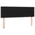 Produktbild 4 för Sänggavel LED svart 144x5x78/88 cm tyg