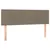 Produktbild 4 för Sänggavel LED taupe 144x5x78/88 cm tyg
