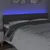 Produktbild 3 för Sänggavel LED mörkgrå 180x5x78/88 cm tyg