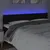 Produktbild 3 för Sänggavel LED svart 200x5x78/88 cm tyg