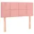 Produktbild 4 för Sänggavel LED rosa 80x5x78/88 cm sammet