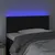 Produktbild 3 för Sänggavel LED svart 100 x 5 x 78/88 cm sammet