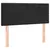 Produktbild 4 för Sänggavel LED svart 100 x 5 x 78/88 cm sammet