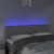 Produktbild 3 för Sänggavel LED ljusgrå 144x5x78/88 cm sammet