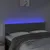 Produktbild 3 för Sänggavel LED mörkgrå 144x5x78/88 cm sammet