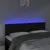 Produktbild 3 för Sänggavel LED svart 144x5x78/88 cm sammet