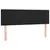 Produktbild 4 för Sänggavel LED svart 144x5x78/88 cm sammet