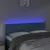 Produktbild 3 för Sänggavel LED mörkblå 144x5x78/88 cm sammet