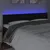 Produktbild 3 för Sänggavel LED svart 160x5x78/88 cm sammet